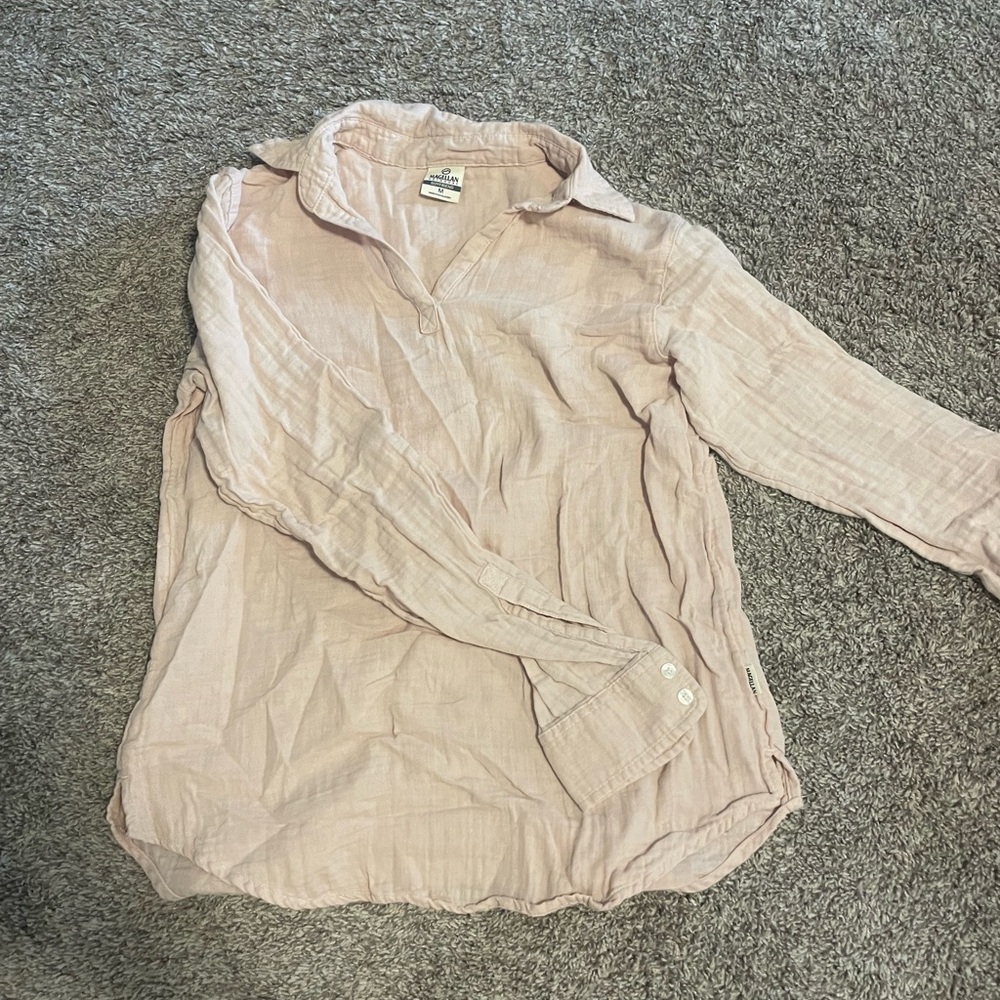 Light Pink Button-Up Shirt